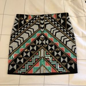 NWT Express sequin mini skirt!